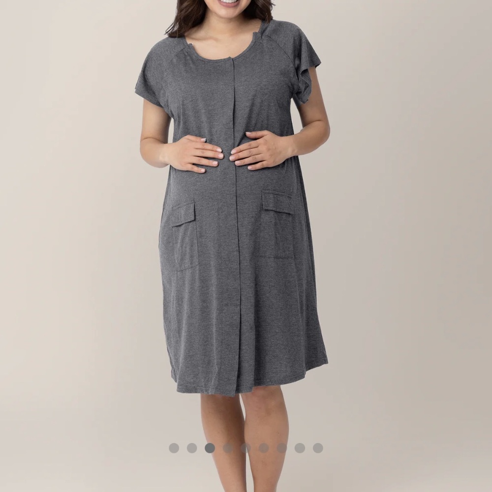 Kindred Bravely Gray Maternity Nightgown